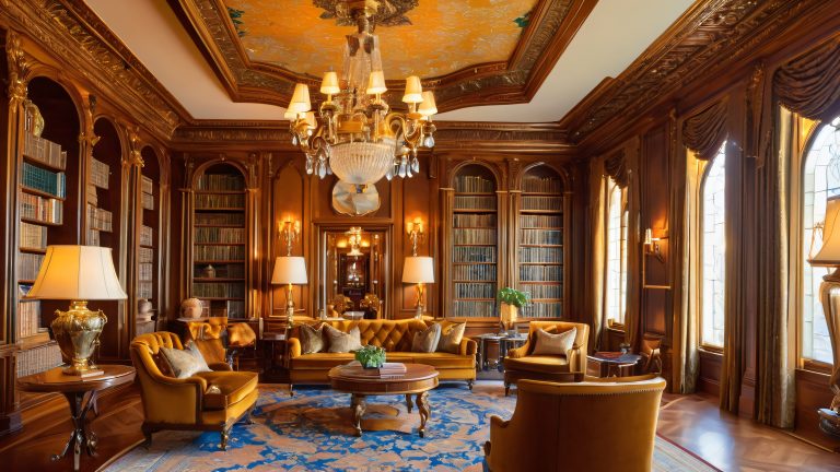 majestic library 4k desktop wallpaper scaled