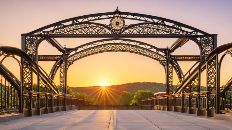 majestic steel arch bridge at morristown train station wallpaper scaled