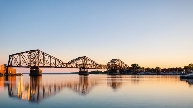 majestic steel lift bridge wallpaper urban industrial chic 4k scaled