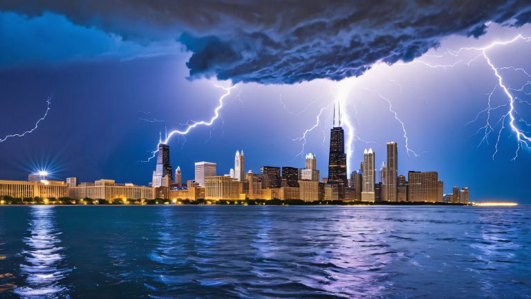 majestic storm system lake michigan storm scene scaled