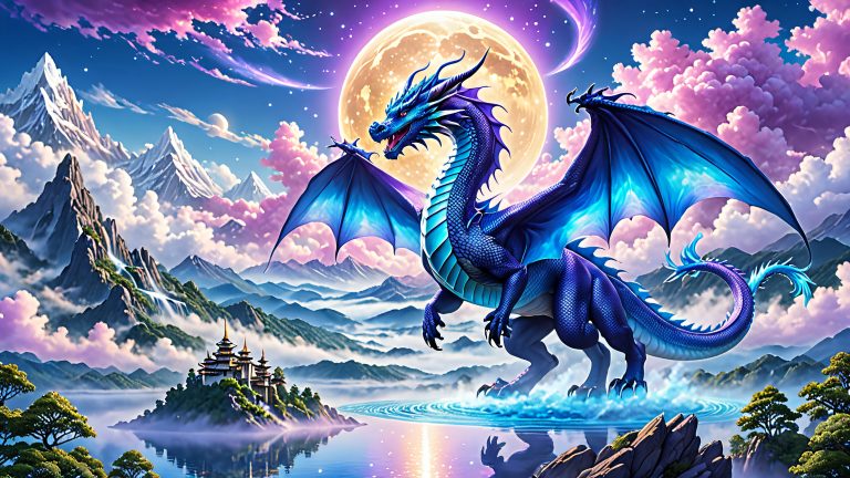 majestic suisei dragon 4k anime illustration scaled