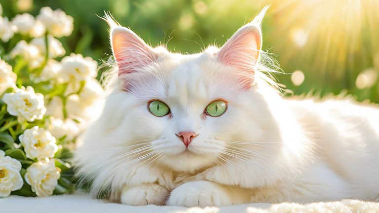 majestic tuxedo cat jade reclines feline paradise scaled