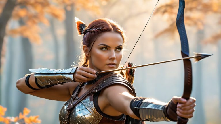 majestic winged archer 4k wallpaper scaled