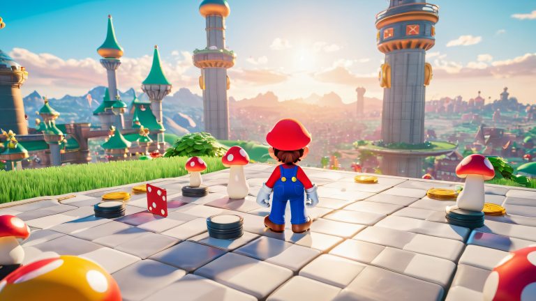 mario confident quest 4k wallpaper scaled