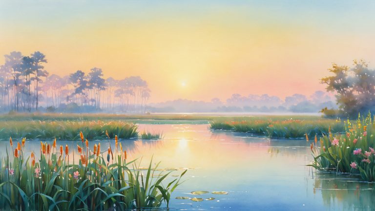 marsh ecosystem wallpaper scaled