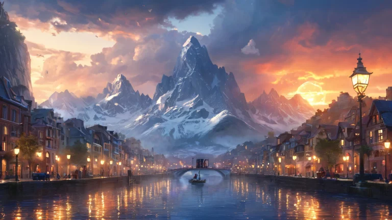 A stunning desktop wallpaper of a masked heroine standing in the rain on a dark and gloomy cityscape, perfect for PC or Desktop use.