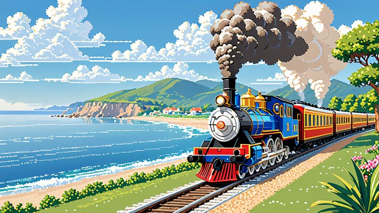 mavericks pride pixel train 4k wallpaper scaled