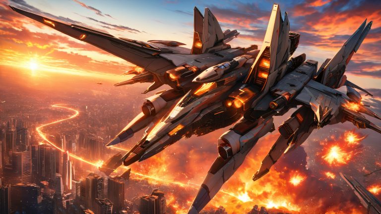 mecha sunset apocalypse scaled