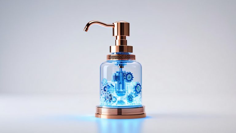 mechanical harmony soap dispenser wallpaper scaled