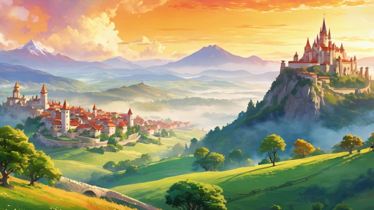 medieval kingdoms fantasy landscapes scaled