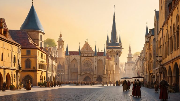 medieval metropolis ablaze scaled