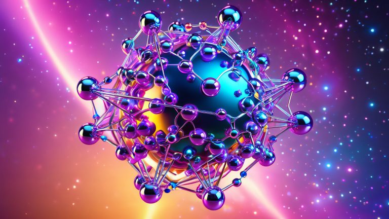 mesmerizing molecular structure 4k wallpaper cyber scaled