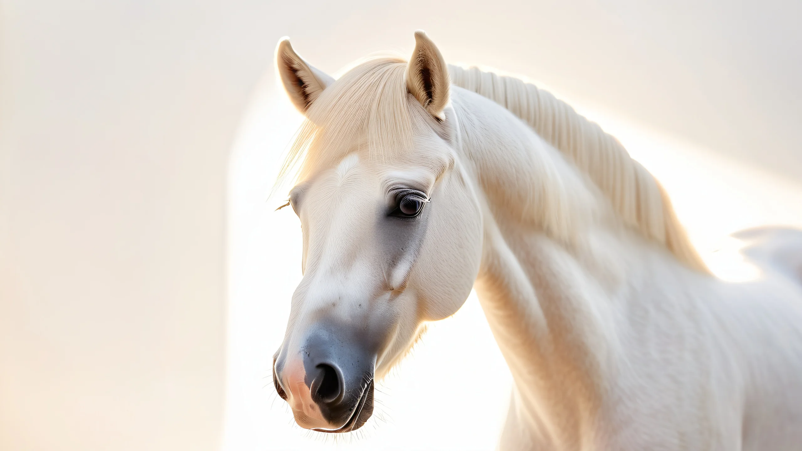 Ultra HD Mimi's Radiant Pose Wallpaper Luminous pony'Mimi' posing with shiny skin and delicate features in a clean bright atmosphere.