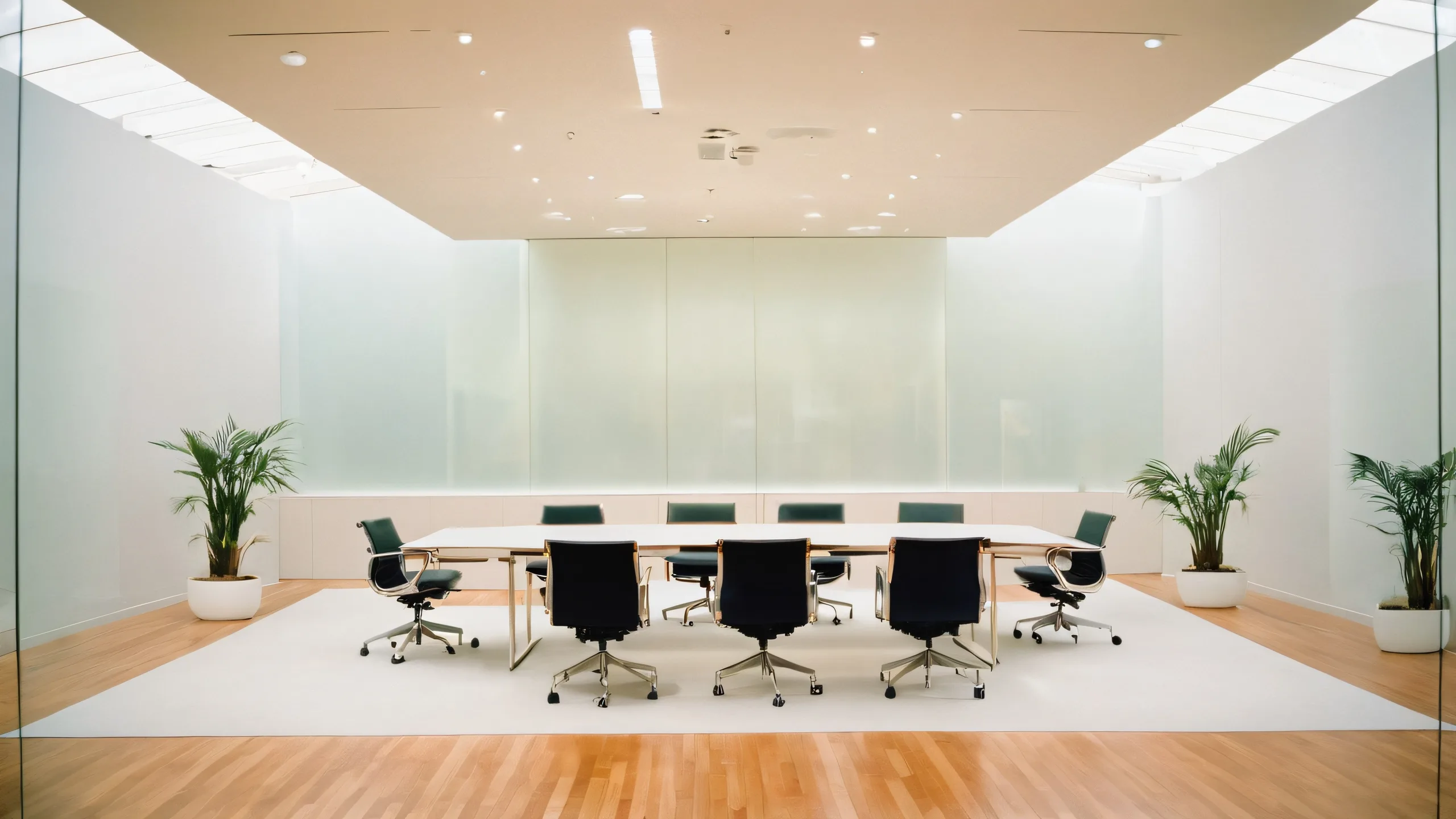 Modern Collaboration in Harmony Aesthetic PC Wallpaper A beautiful conference room scene on a desktop/PC background featuring modern collaboration and elegant design elements.