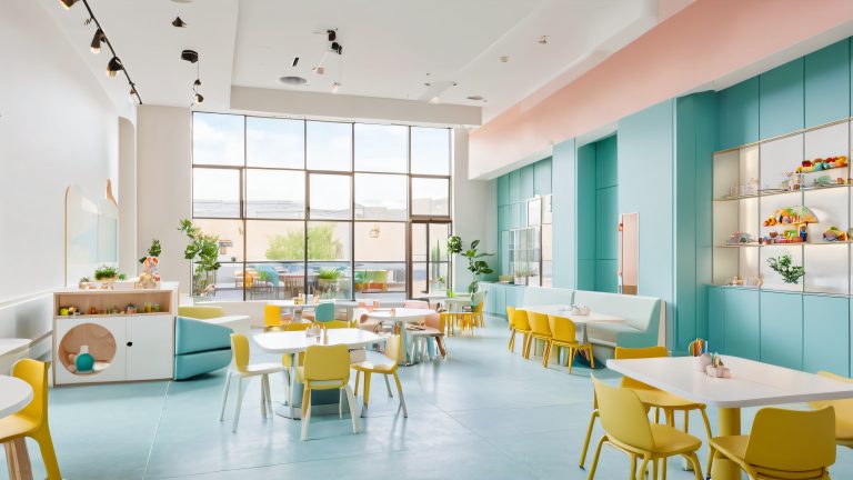 modern minimalist industrial chic play area wallpaper scaled