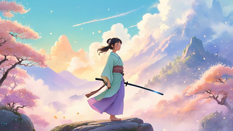 moe like character katana wallpaper scaled