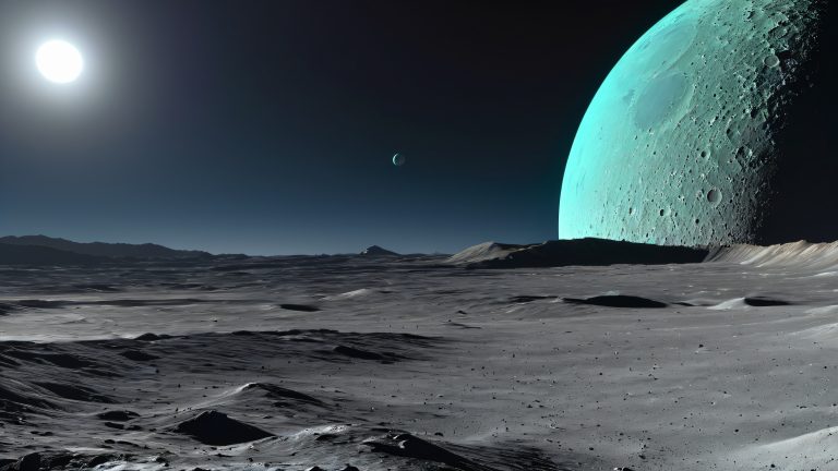 moon landscape 4k wallpaper lunar regolith space scaled