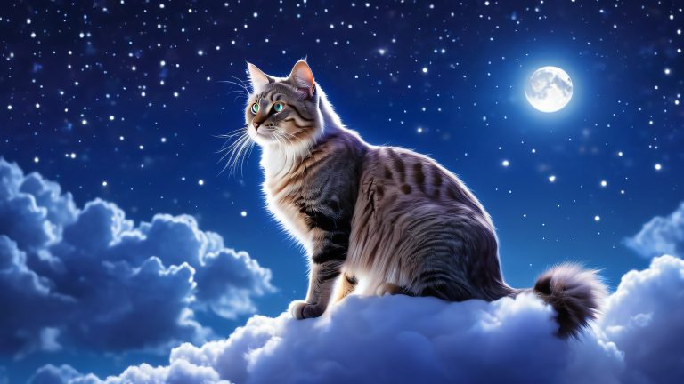 moonlit feline stare scaled