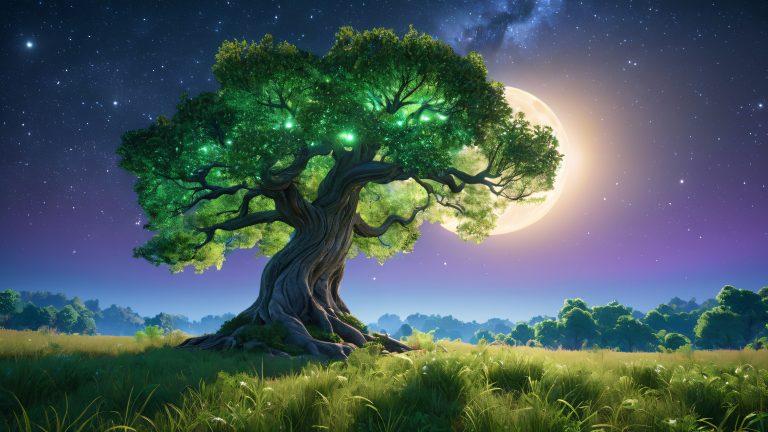 moonlit forest cathedral scaled