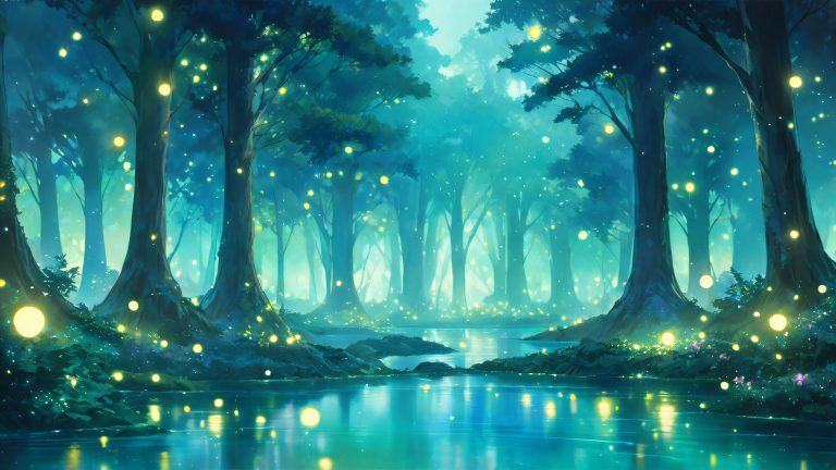 moonlit forest reflections scaled