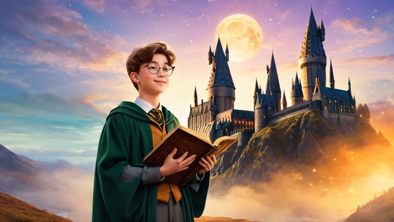 moonlit hogwarts magic scaled