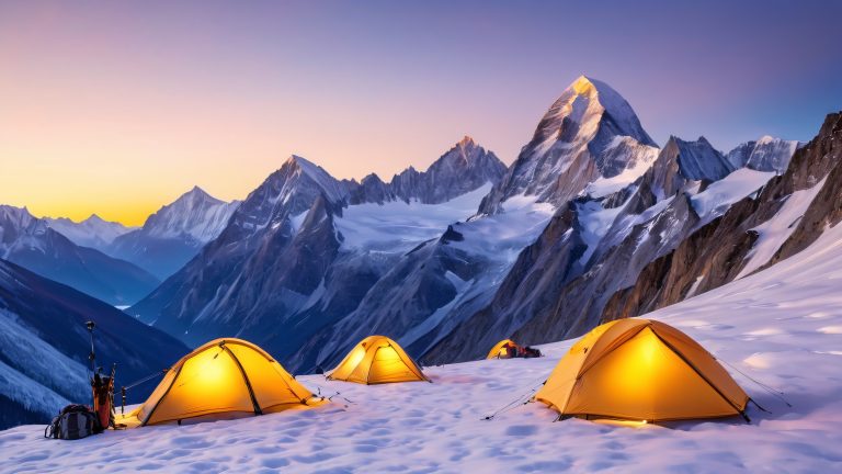 murs d'aventure en montagne, refuge des alpinistes à l'échelle 4k