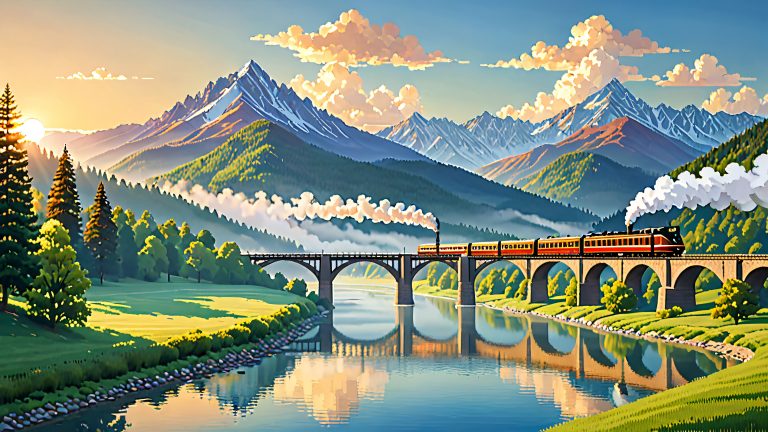 mountain dawn tranquility scaled