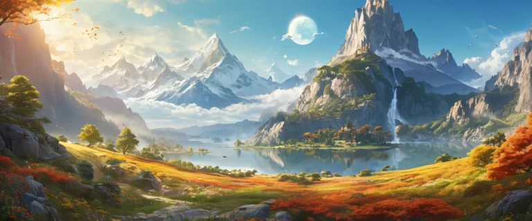 A mystical desktop image featuring secretive landscapes with fantasy elements for PC and Desktop use, providing a moody atmosphere.