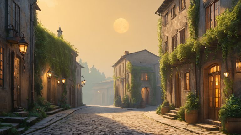 mysterious thief labyrinthine cityscape wallpaper scaled