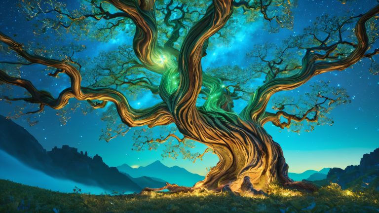 mystical ancient tree 4k wallpaper scaled
