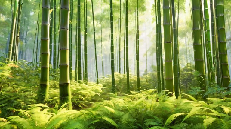 mystical bamboo forest 4k wallpaper scaled