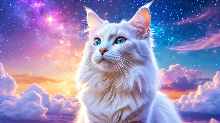 mystical cat wallpaper scaled
