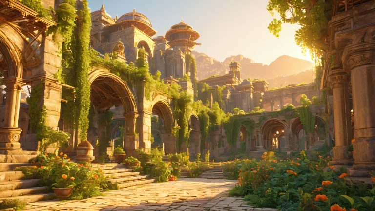 mystical clockwork city 4k wallpaper scaled