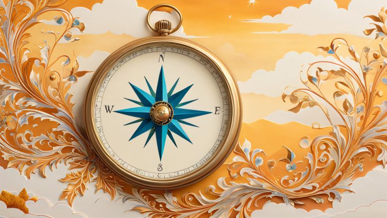 mystical compass 4k wallpaper scaled