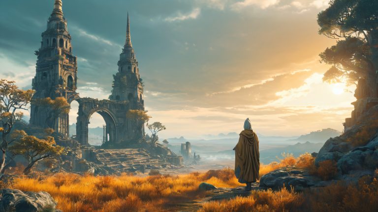 mystical connection 4k fantasy wallpaper post apocalyptic contrast scaled