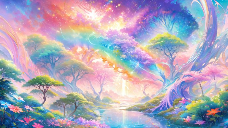 mystical dragon glowing forest wallpaper scaled