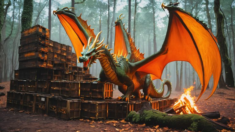 mystical dragon smoldering embers 4k wallpaper scaled