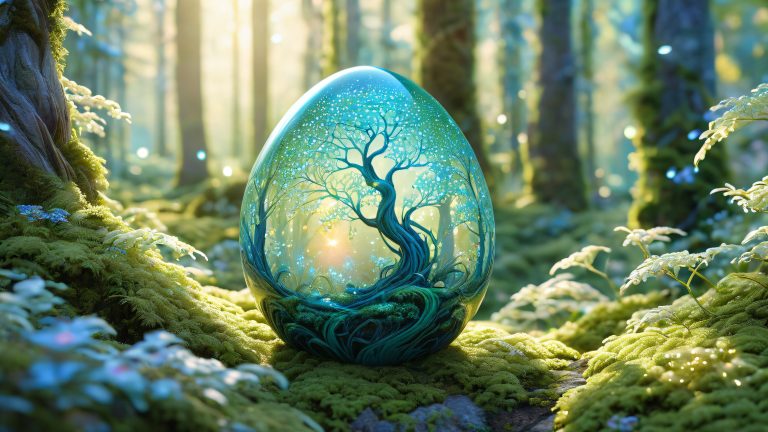 mystical dragons egg 4k wallpaper scaled