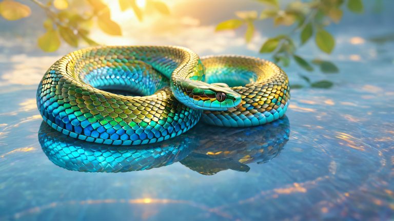 mystical elemental snake wallpaper 4k fantasy scaled