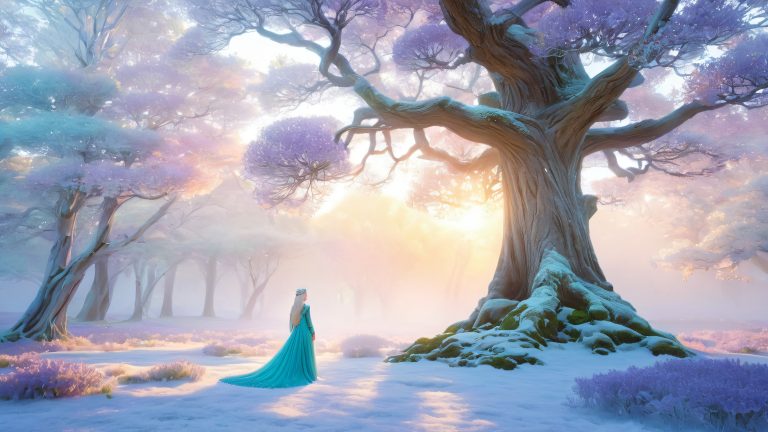 mystical elven realm 4k wallpaper scaled