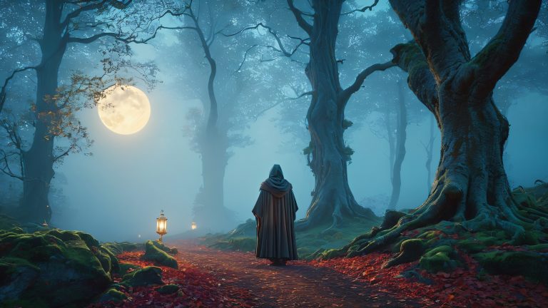 mystical forest at night ancient secrets unveiled scaled