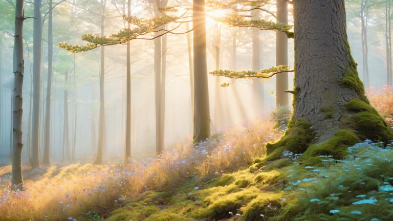 mystical forest dawn scaled