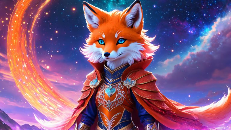 mystical fox kemonomimi fantasy wallpaper scaled
