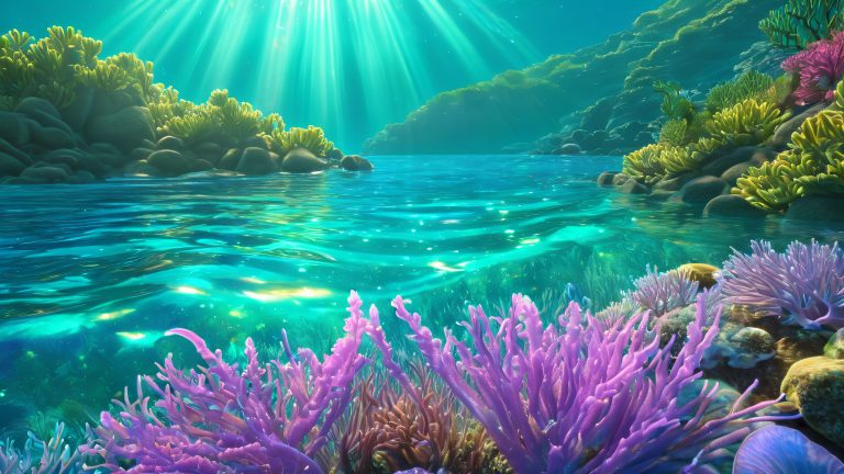 mystical ocean scene wallpaper 4k scaled