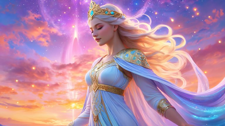 mystical priestess whispers of ancient wisdom 4k fantasy wallpaper scaled