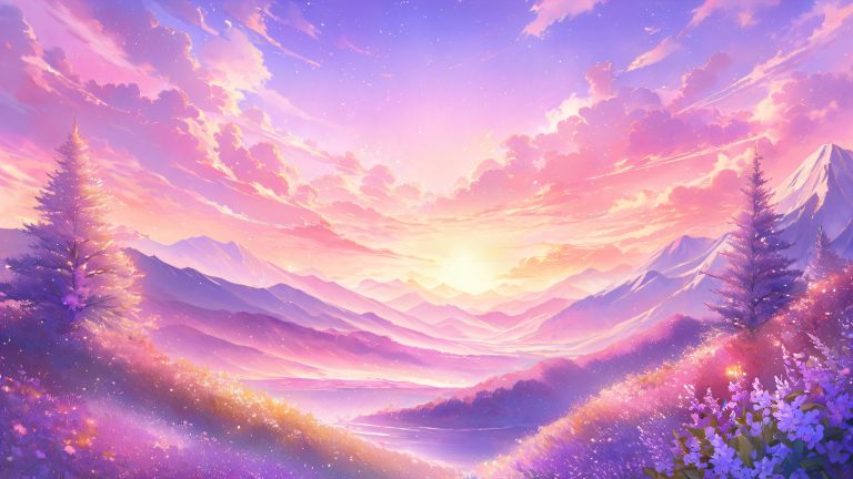 mystical sakura landscape wallpaper scaled