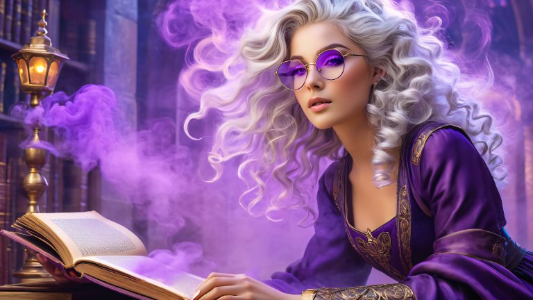 mystical witch ancient library 4k wallpaper scaled