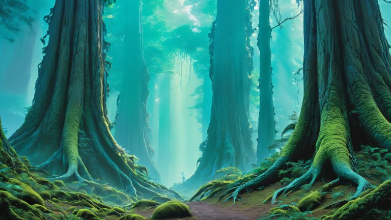 mythical behemoth emerge from mists wallpaper scaled