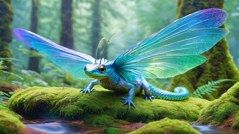 mythical serpentine creature 4k fantasy wallpaper scaled