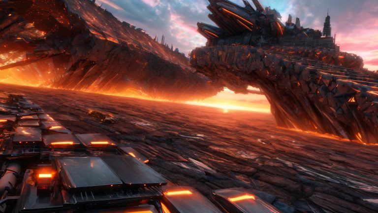 nadesico mobile fortress 4k wallpaper scaled